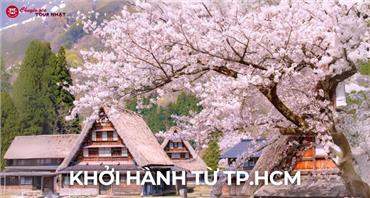 Tour Nhật Bản Mùa Hoa Anh Đào: Cung Đường Làng Cổ Shirakawa-go Từ HCM